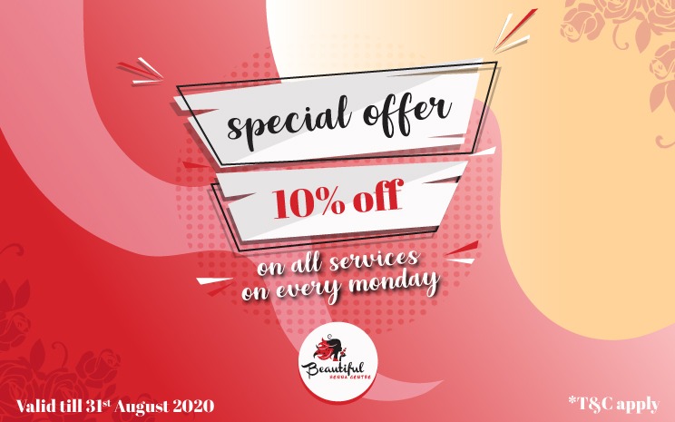 August 2020 Offer Get 10% Off on All Services Every Monday