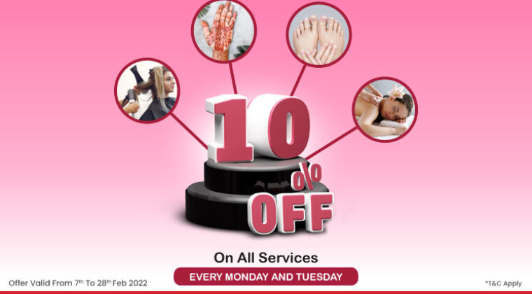 Deal of the Month  – 10% off on all services