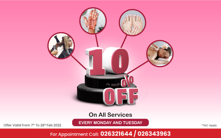 Deal of the Month  – 10% off on all services