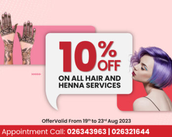 Special Offer on Henna & Hair Services